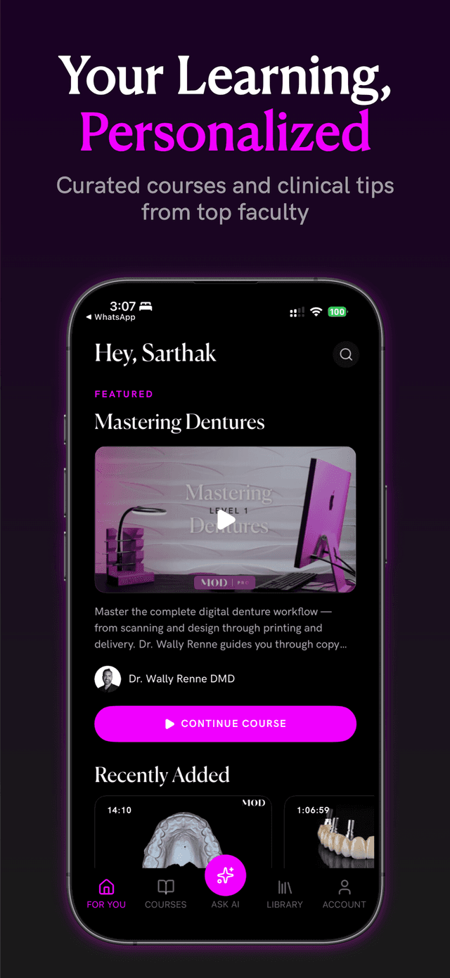 For You — personalized home screen